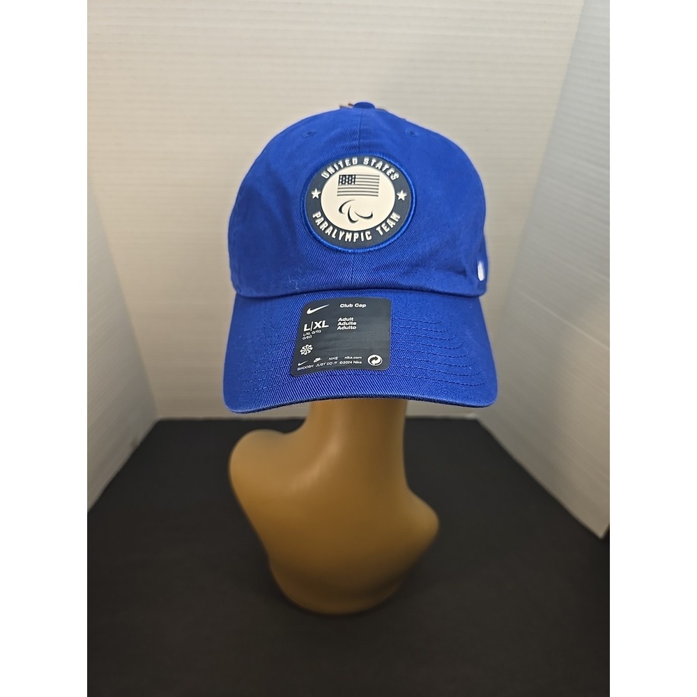 Nike USA Paralympics Team Club Cap Adult Unisex L/XL Royal Blue